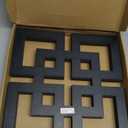 Weysat Wall Mount Home Mirror, 2 Pieces Silver Square Decorative Mirror for Bedroom, Living Room, Bathroom, 11.8 x 11.8 Inches(Black,Mirrored)