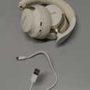 RORSOU B8 Bluetooth Headphones Over Ear, 6 EQ Music Modes and 50H Playtime Deep Bass Wireless Headphones with Mic, Lightweight Folding HiFi Stereo Headset for iPad/Travel/Tablet/PC/Home Beige White