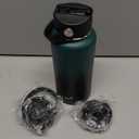 Water Bottle Insulated 32oz 40oz 64oz 128oz Straw Lid Spout Lid & 3 Lids, Leak Proof, Vacuum Insulated,Stainless Steel Water Bottle Wide Mouth for Sports, Gym or Office (Indigo Crush)