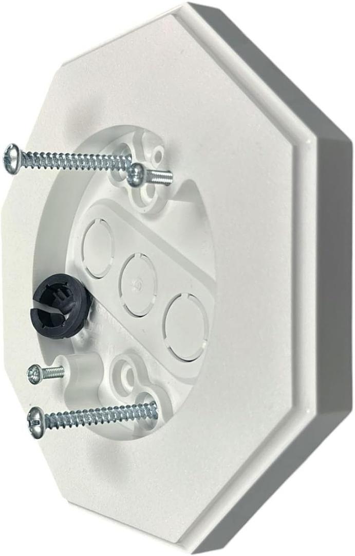iMBAPrice 8161-1 Vertical Siding Lamp Octagon Mounting Kit with Built-in Box for Outdoor Smooth Flat Surface on all Siding