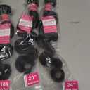 Klaiyi Hair Extensions No Shedding Unprocessed Virgin Brazilian Hair Bundles 8 8 10Inch Body Wave Weft Real Human Hair Natural Color 95-100g/lot