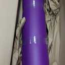 Gaiam Essentials 2/5" Thick (10mm) Yoga & Pilates, Fitness & Exercise Mat with Easy-Cinch Carrier Strap Cusion Support For Fitness and Gym Workouts (Purple)