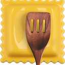 Ceramic Ravioli Spoon Rest for Stove Top, Spatula Holder for Counter, Funny Yellow Spoon Rest for Italian Kitchen Decor, Funny Kitchen Decor, Italian Themed Gifts for Cooks