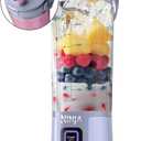 Ninja Blast Portable Blender, Cordless, 18oz. Vessel, Personal Blender For-Shakes and Smoothies, BPA Free, Leakproof-Lid and Sip Spout, USB-C Rechargeable, Dishwasher Safe Parts, Lavender, BC151ML