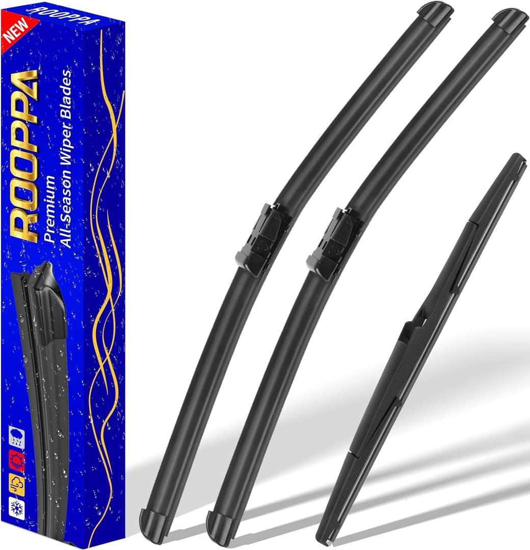 3 wipers Replacement for 2016-2021 Lexus RX350/2016-2022 Lexus RX450h, Windshield Wiper Blades Original Equipment Replacement - 26"/20"/16" (Set of 3) Top Lock