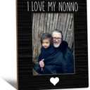 Nonno Gifts Picture Frame 5x7, NonnoGrandpa Photo Frame, Christmas Fathers Day Birthday Gifts for Nonnos from Grandkids, I Love My Nonno Wooden Picture Photo Frames for Desk Home Room Decor