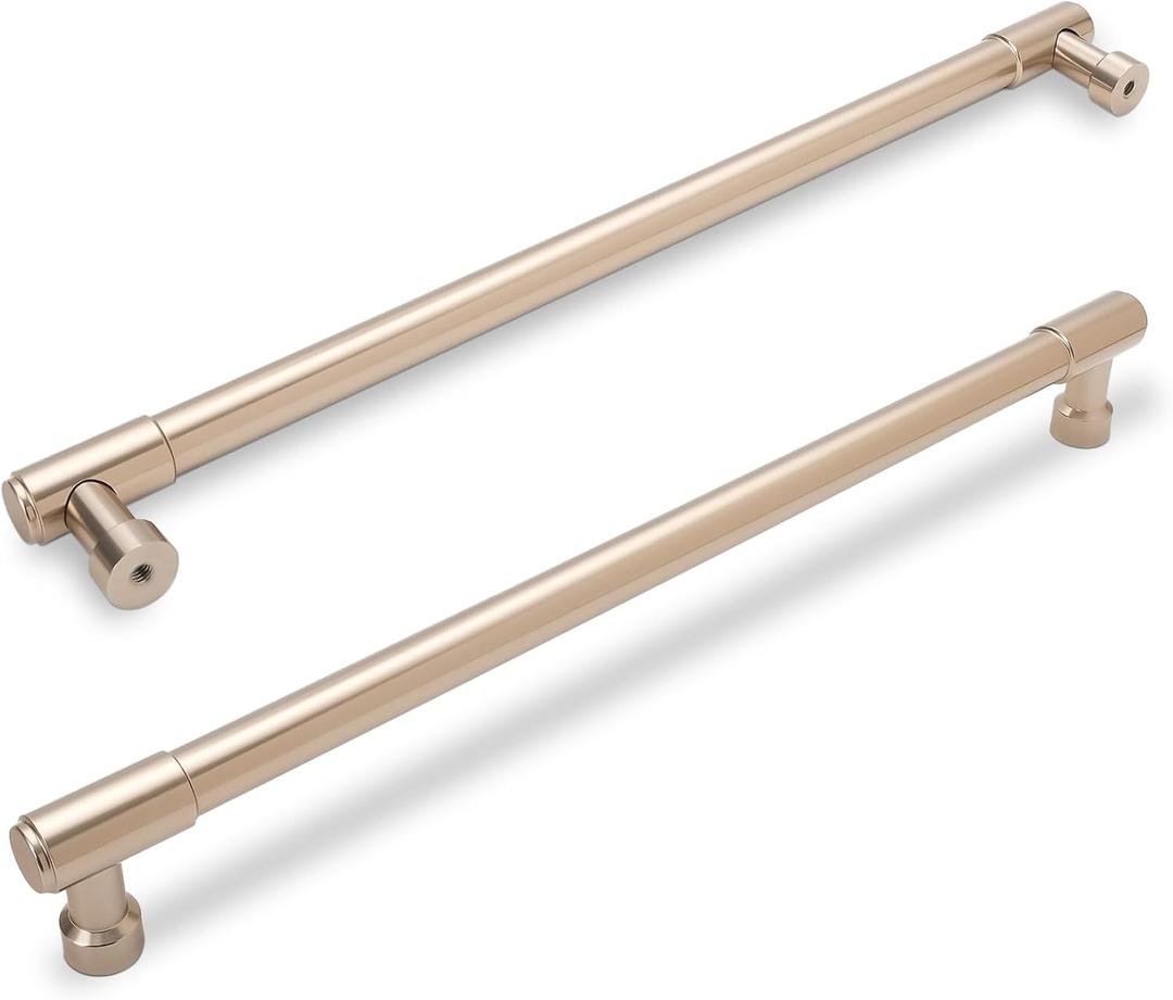 10 Pack Champagne Bronze Pulls 7.5 Inch(192mm) Hole Centers Kitchen Cabinet Handles Zinc Alloy Champagne Drawer Pulls