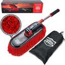 Car Duster Exterior Scratch Free,Soft Car Brush Kit for Truck,SUV,RV and Motorcycle,Wax Cotton Hair,Dusters with Extendable Handle,Duster for Cleaning,Dust Pollen Removing,No Lint