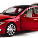 Gidoyi Toy Car Model S Alloy Model Cars Pull Back Vehicles 1/32 Scale Car Toys for Toddlers Kids (Red)