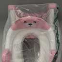 Potty Training Seat, Upgrade Toddler Toilet Seat for Kids Boys Girls, 2 in 1 Potty Training Toilet, Splash Guard Anti-Slip Pad Step Stool (Pink)