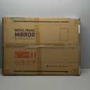TETOTE Brushed Gold Bathroom Mirror, 24 x 32 Inch Metal Framed Mirror, Brushed Brass Rectangle Wall Mounted Golden Vanity Mirror (Horizontal/Vertical)