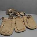 3 pack WOOMADA Water Bottle Holder Bag with Strap, 40/32 oz Crossbody Bag Gym Accessories, Sling Purses for Women(Khaki)