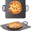 14 x 14 inch Pizza Steel, Premium Carbon Steel Baking Plate for Perfectly Crispy Pizzas and Breads, Dual Handles, Ideal for Home and Commercial Use, 13.68 lbs