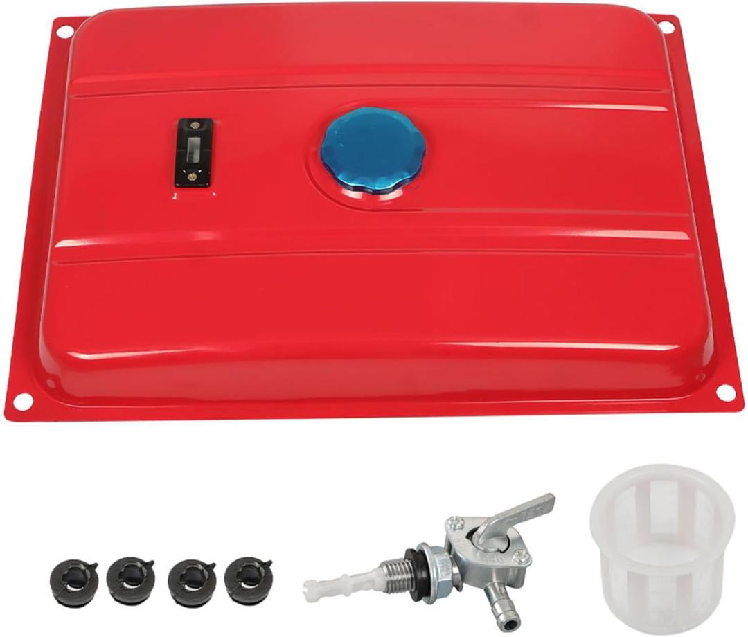 6.6 Gallons Generator Gas Fuel Tank with Valve Chrome Cap 25L 6500W Replacement for Honda EC6500