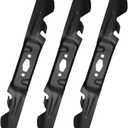 742P05094-X Mulching Mower Blades Compatible with 50" Deck Cub Ca-det XT1-LT50 ZT1-50 ZT2-50 ZTS1-50 ZTS2-50 Craftsman Z5600 Z5650 Lawn Mowers, Replace 742-05512-X 942-05094 490-110-Y204, 3 Pack