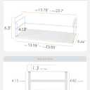 Under Shelf Storage Basket, 2 Pack Hanging Baskets Under Cabinet Shelf Organizer, Expandable Add-On Space Saver Pantry Kitchen Bookshelf Cupboard Slide-in White Heavy-Duty Wider Size
