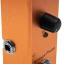 Mini Electric Guitar Effects Pedal Metal Shell DC 9V Adapter Powered True Bypass for Multi Electric Guitar Kit (Vintage Phase)