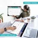 4 x Desk Calendar 2026-2027, 21-Month Calendar Runs Until June 2027, Large 17" x 12" Monthly Desktop & Wall Calendar for Home & Office - Floral