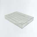 Neatly You Stretchable Acrylic Drawer Organizer with Built-In Compartments  Clear Adjustable Storage Tray for Kitchen, Bathroom, Vanity, Dresser & Desk Drawers