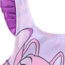 Disney Lilo & Stitch Angel Girls Swimsuit UPF 50+ One Piece Bathing Suit for Big Kids, 10