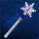 Light Up Frozen Snowflake Wand- Snowflake Spinning Wands,Magic Wand Rotating Toy for Girls and Boys, Magic Princess Sensory Toys,Christmas & Birthday Gift (Blue)