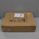 PEMAR Set of 4 Bamboo Wicker Serving Trays for Foods & Drinks, Rectangular Breakfast Lap Trays with Handles Wooden Decorative Platters for Coffee Table, Bed Eating