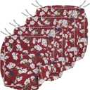 Porch Shield Patio Chair Seat Cushion Covers Set 4, Outdoor Waterproof Fade Resistant Cushion Slipcovers, Replacement Covers Only, 23 x 23 x 4 Inch