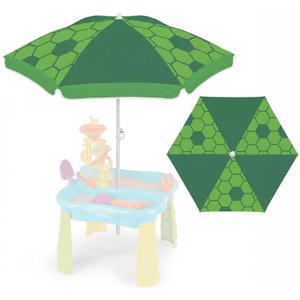 Dansydaisy Beach Umbrella for Water Table, Picnic Table Shade, 47 Inch Replacement Portable Outdoor Umbrella, UV Protection for Sand Play Camping Patio Garden, Tables Not Included