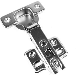 Berta (20 Pieces) Full Overlay Frameless European Hinges, 105 Degree 2-Cam 4-Way Adjustable Concealed Kitchen Cabinet Door Hinges with Screws