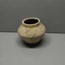 Briful Large Rustic Ceramic Vase with Distressed Finish, 8.2'' Tall Wide-Belly Decorative Flower Vases with Felt Pads, Retro Style Pottery for Home Decor, Table Centerpiece, Yellow Brown