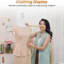 Mannequin Dress Form Female Dress Model Torso Display Mannequin Body 50-63 Inch Height Adjustable Tripod Stand (White, 50-63 Inches)