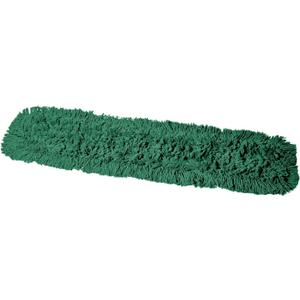 Commercial Dust Mop Replacement Head  36 x 5 in. Cotton Nylon Reusable Mop Head  Industrial Dust Mop Refill for Floor Cleaning & Janitorial Supplies, Green