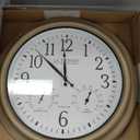 La Crosse Technology 404-18027-INT 18-inch Indoor/Outdoor Tan Atomic Analog Wall Clock