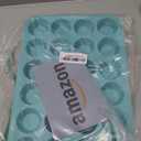 CAKETIME Mini Muffin Pan 24 Mini Cupcake Pans Silicone Molds Food Grade Silicone Muffin Pans for Baking Pack of 2