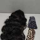 26 Inch Long Body Wave Headband Wigs for Black Women Black Headband Wigs Synthetic Hair Wear and Go Glueless Half Wig with Headbands Attached Black