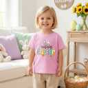 Toddler Boys Easter Shirt for Kids Girls Easter Bunny T-Shirts Tops Funny Graphic Tee Short Sleeve 2T-8Y