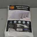 Niagara Sleep Solution 4 Pack Waterproof Pillow Protectors King 20x36 Inches and Queen 20x30 Inches