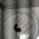 Bezrat Microwave Tall Glass Plate Cover | Splatter Guard Lid with Easy Grip Silicone Handle Knob | 100% Food Grade | BPA Free and Dishwasher Safe | 10 Inch (Black-)