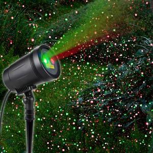 Christmas Projector Lights Outdoor, Christmas Laser Lights Spotlight Red and Green Star Show with Rf Wireless Remote Christmas Decorations for Outdoor Garden Patio Wall Xmas Holiday Party
