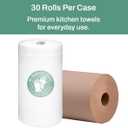 NTEG Distribution Shorty Table Towels - 2-Ply, 250 Sheets per Roll, 12-Count - Perforated, Individually Wrapped, Durable, Absorbent - Ideal for Kitchens, Workshops, & Restrooms (8" x 11" Sheet)
