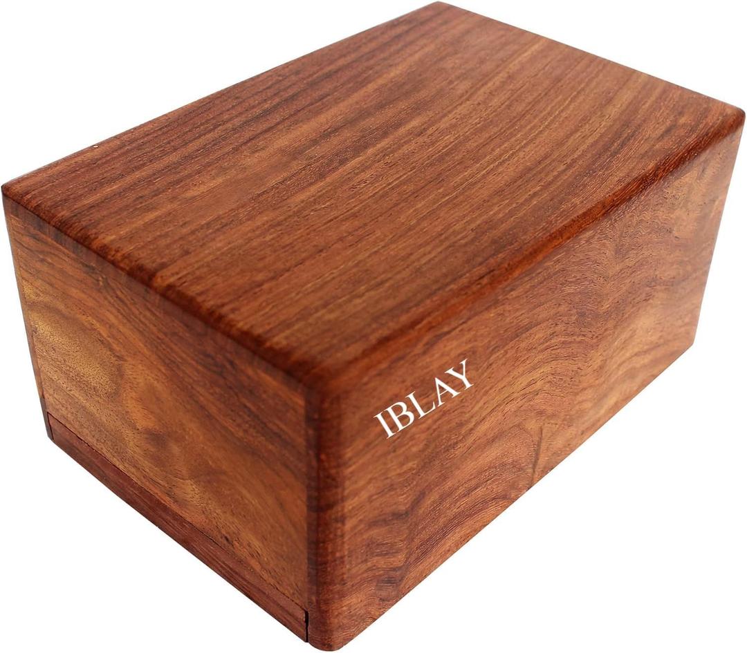 Wooden Urn Box - Urn for Human Ashes Funeral Cremation Urn(X-Small)