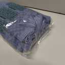 Fintale 100% Cotton Kitchen Towels and Dishcloths Set, 12 x 12 & 15 x 25 Inches, Set of 8 Bulk Super Soft and Absorbent Terry Cloth Dish Towels, Quick Drying Hand Towels with Hanging Loop, Navy Blue