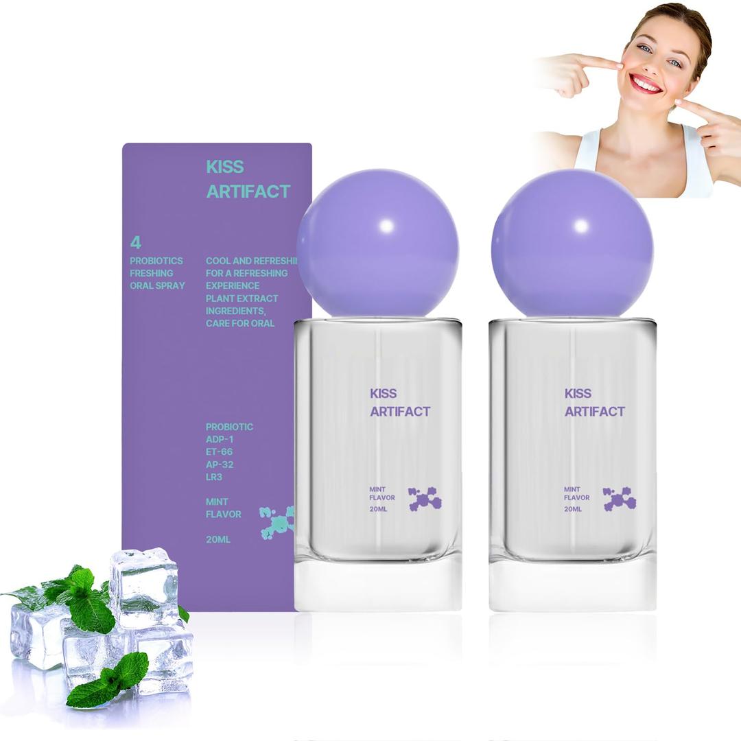 2Pcs Probiotic Oral Spray for Long-Lasting Freshness, Oral Spray with Probiotics for Breath Care, Cool Breath Probiotic Spray, Convenient Travel-Sized Breath Spray (20ml/0.68oz)