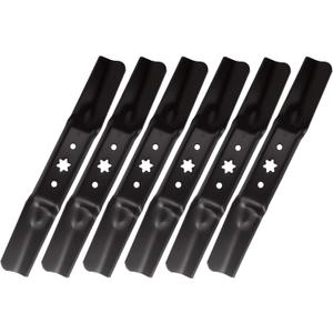 742-05052A 942-05052A Lawn Mower Blades 50 inch Deck for Troy Bilt MTD Cub Cadet XT1 LT50 ZT1 50 RZT 50 ZT2 50 High-Lift Blades for 942-05052 XT1 XT2 Enduro GT50 LX50 S506 Point Star6 Pack (Black)