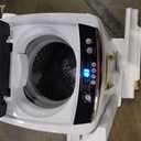 BLACK+DECKER 0.9 Cu. Ft. Portable Washer, 6.6 lb. Capacity Washing Machine for Homes & Apartments, 5 Wash Cycles, Quick Connect Sink Adapter and Drain Hose Included, Transparent Lid, BPWM09W, White