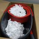 O-Cedar EasyWring Microfiber Spin Mop & Bucket Floor Cleaning System + 2 Extra Refills, Red/Gray