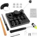 Ring Bender Ring Bending Tool Kit, Ring Making Tool with Nylon Dies Ring Bending Machine, Multi-Functional Jewelry Making Tool, Earring Bending Tool Ring Sizer Measuring Tool