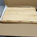 Solid Pine Wire Shelf Covers, 16" D x 26" L, Tool-Free Pantry Rack, 26" Length