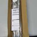 Mcrbeay Shower Curtain Rod, 1" Diameter Heavy Duty Tension Shower Rod, Non Slip Adjustable 28-74 inch No Drill Shower Curtain Rods Spring Tension For Bathroom, Shower Stall, No Rust, Brushed Nickel