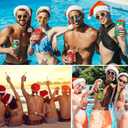 24 Pcs Xmas in July Beer Can Coolers Sleeves 12 Oz Can Covers Summer Can Holders Christmas July Party Decor for Christmas July Can Beverages Bottle Drink